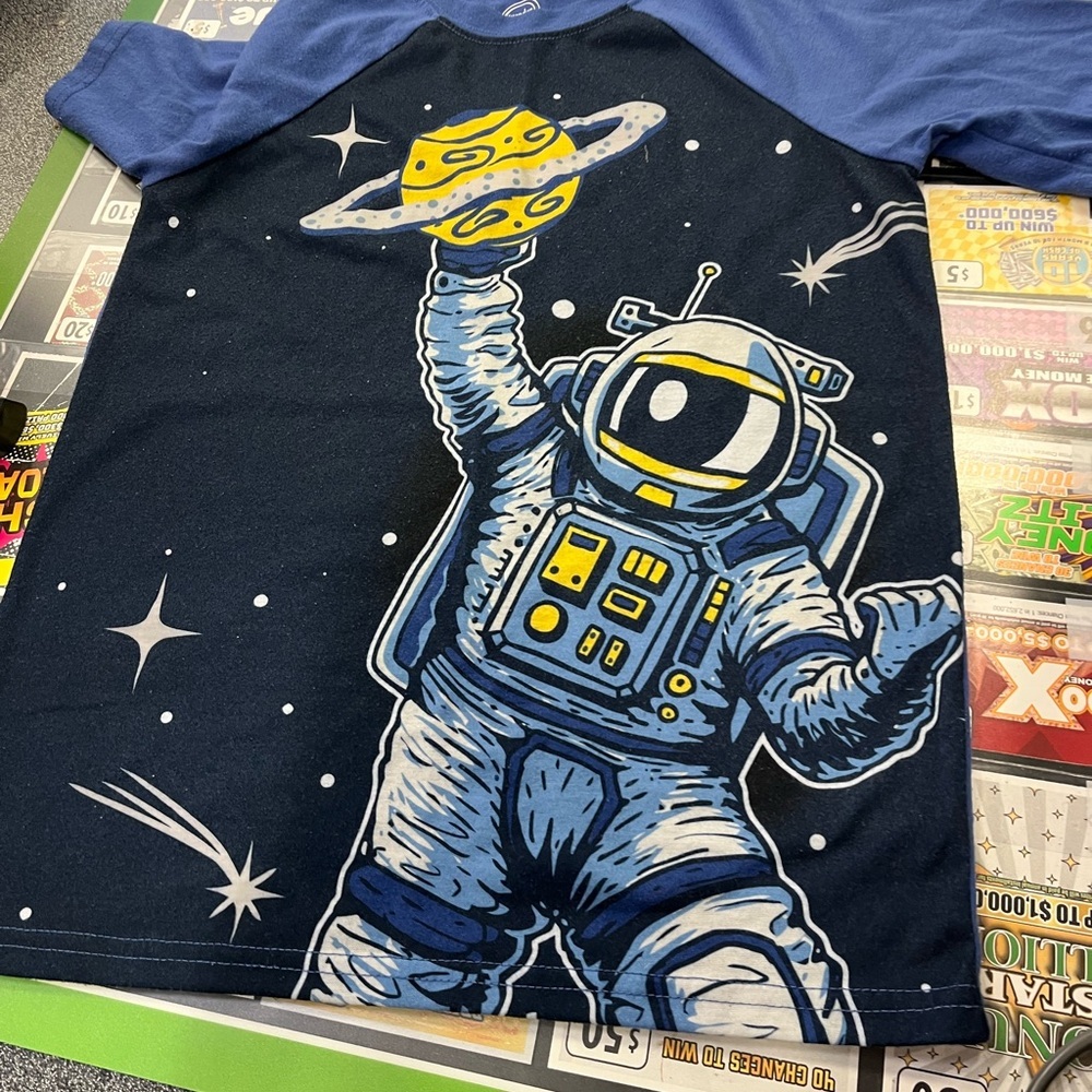 Blue Astronaut Kids pjs